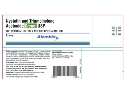 Nystatin and Triamcinolone Acetonide Cream USP, 60 g, Alembic (RX)