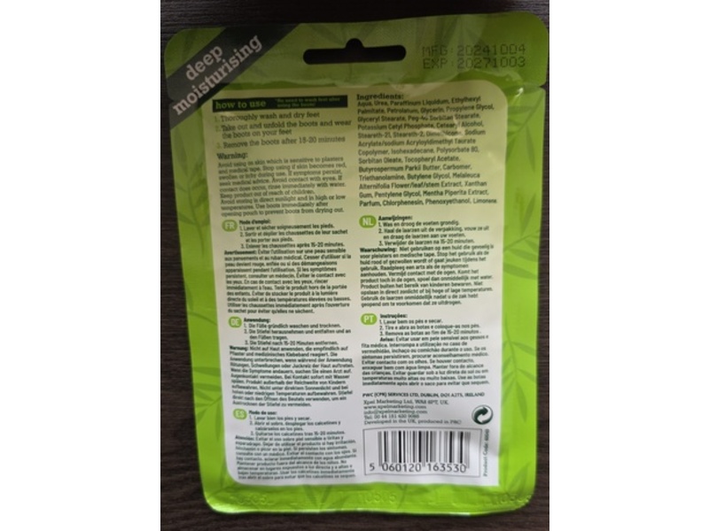 Tea Tree & Peppermint Deep Moisturising Foot Pack