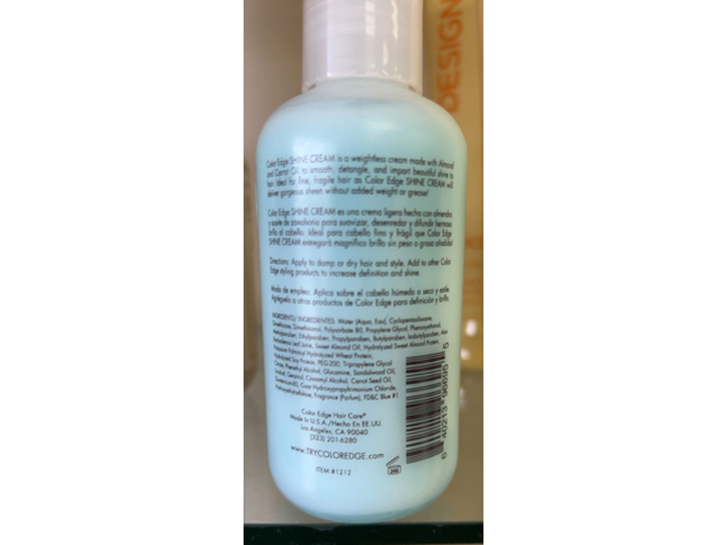Color Edge Shine Cream Leave-In Conditioner, 5 fl oz/148 mL