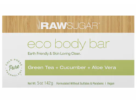 Raw Sugar Eco Body Bar, Green Tea + Cucumber + Aloe Vera, 5 oz/142 g - Image 2
