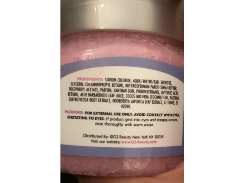 Global Beauty Care Gummy Bear Exfoliating Sugar Scrub, Glycolic Acid + Pink Sugar, 6 oz/170 g