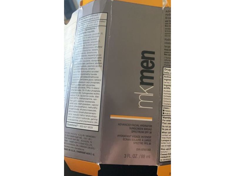 Mkmen Advanced Facial Hydrator Sunscreen, SPF 30, 3 fl oz/88 mL