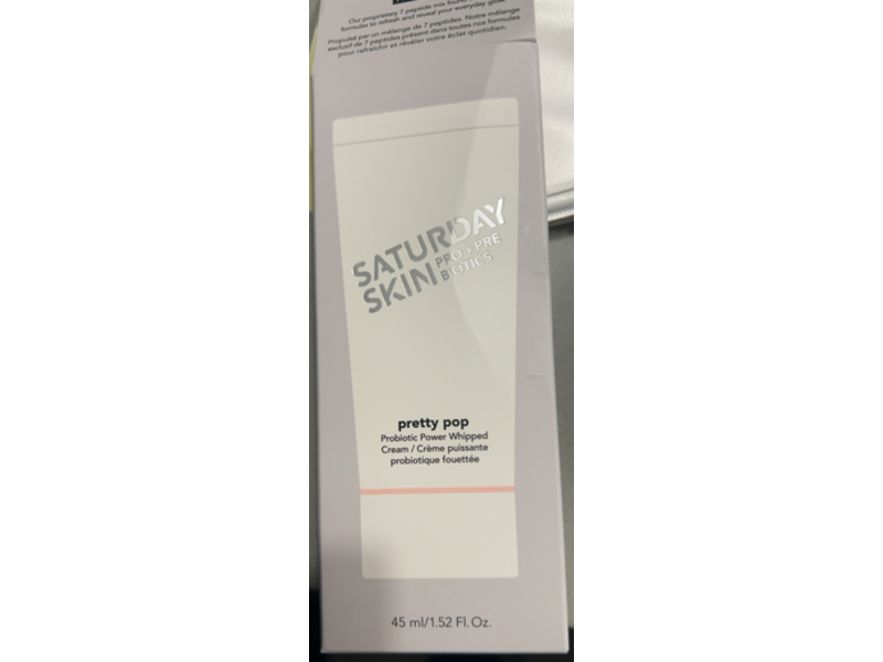 Saturday Skin Prebiotic Power Whipped Cream, Pretty Pop, 1.52 fl oz/45 mL