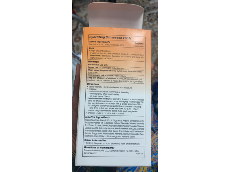 Pevonia Bluelight Shield Hydrating Sunscreen, SPF 40, 5 oz/150 g