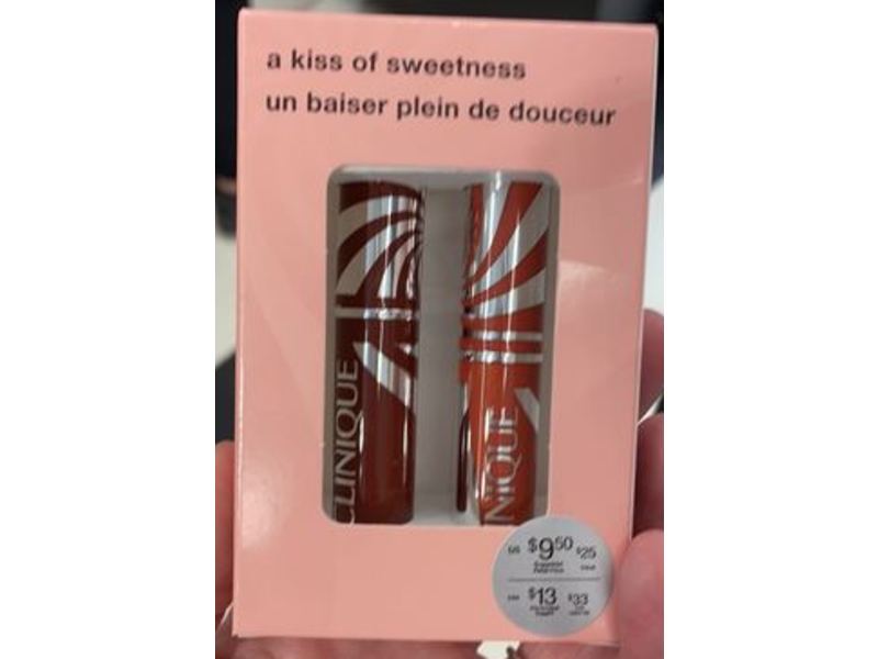 Clinique Almost Lipstick A Kiss of Sweetness Duo, Black Honey & Pink Honey, 0.04 oz/1.2g each