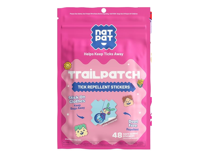 Nat Pat Tick Repellent Stickers, 48 Count