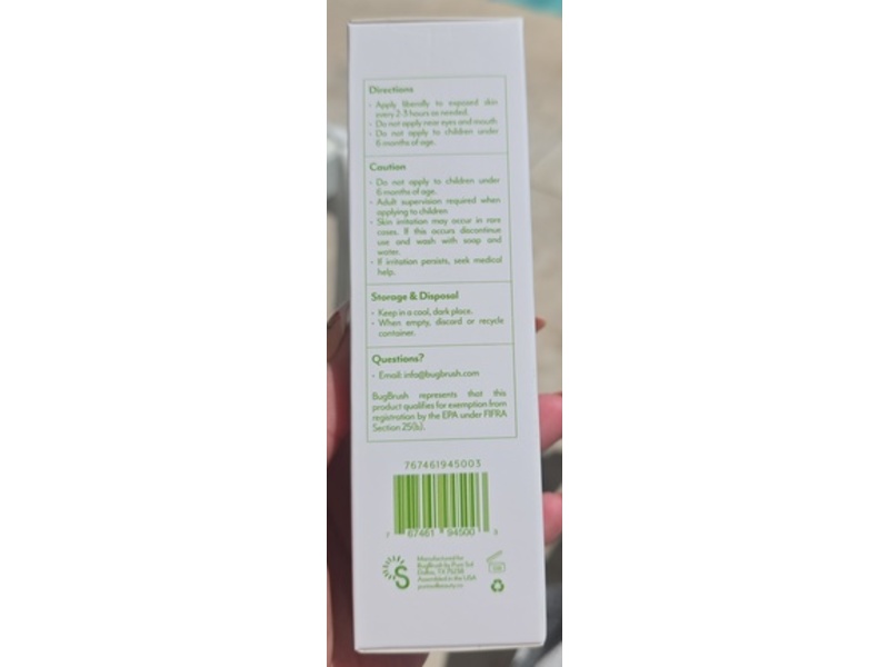 Pure Sol Bug Brush All-Natural Brush-On Mosquito Repellent, 0.64 oz/18 g