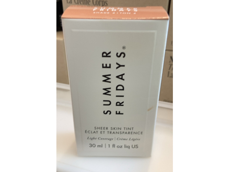 Summer Fridays Sheer Skin Tint, Shade 4, 1 fl oz/30 mL