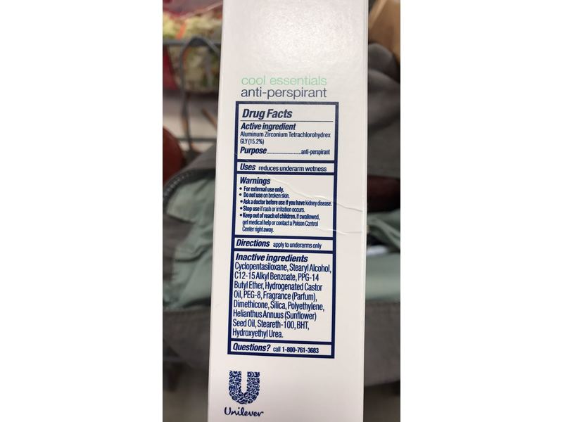Dove Advanced Care Antiperspirant Deodorant, Cool Essentials, 2.6 ounce