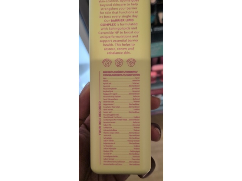 Byoma Foaming Rice Deep Cleanser, 5.91 fl oz/175 mL