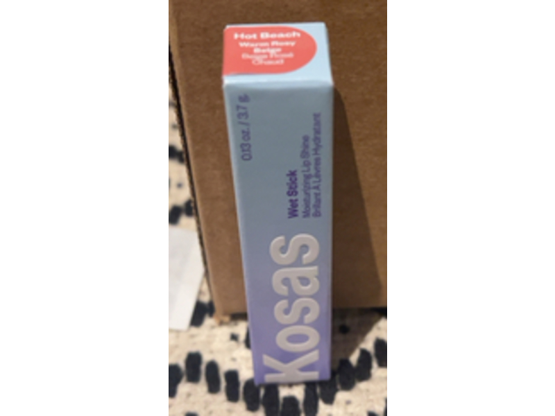 Kosas Wet Stick Moisturizing Lip Shine, Hot Beach, 0.13 oz/3.7 g