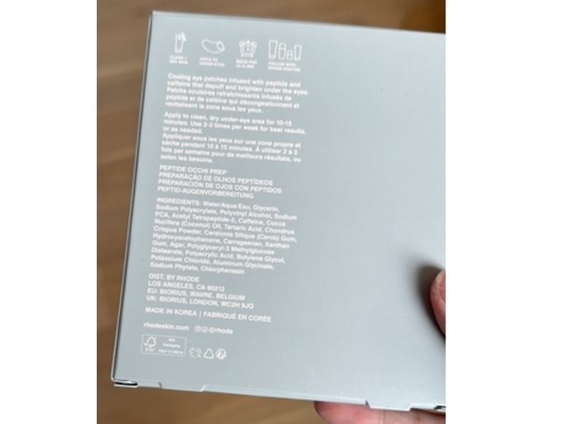 Rhode Peptide Eye Prep Depuffing Eye Patches, 6 Count