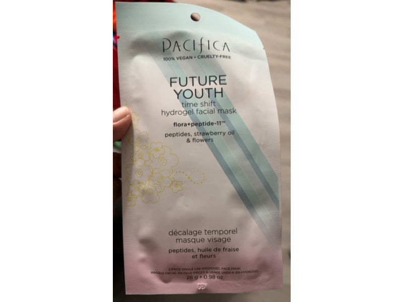 Pacifica Future Youth Time Shift Hydrogel Facial Mask, 0.98 oz/28 g, Pack Of 2