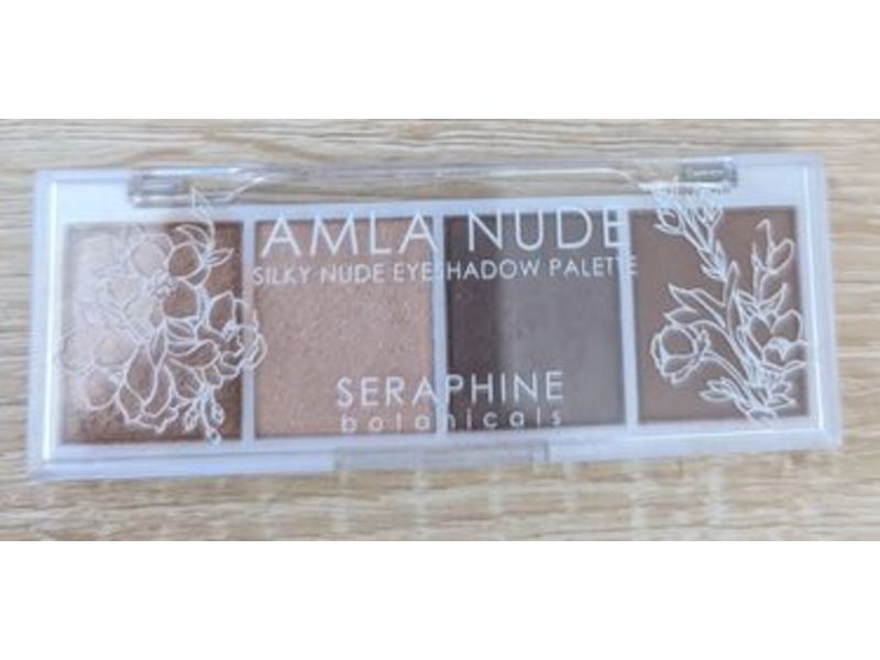 Seraphine Botanicals Amala Nude Silky Nude Eyeshadow Palatte, Dawn Light, 0.14 fl oz/4 g