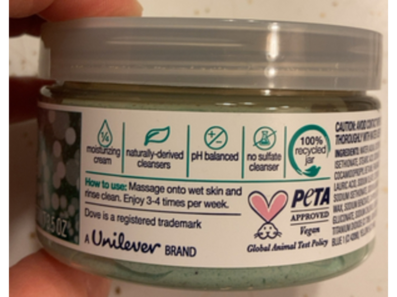 Dove Beauty Limited Edition Body Scrub, Winter Mint, 3.5 oz