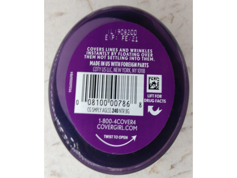 CoverGirl + Olay Simply Ageless Foundation, SPF 20, Natural Beige, 0.4 oz/12 g