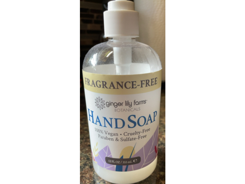 Ginger Lily Farms Botanicals Hand Soap, Fragrance-Free, 12 fl oz/355 mL