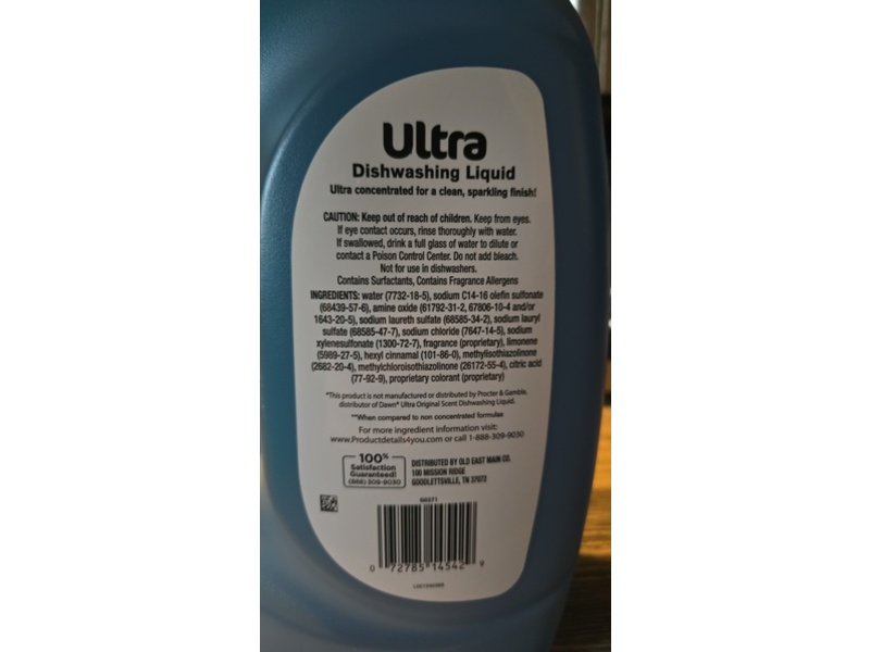 TrueLiving Dishwashing Liquid, Original Scent, 75 fl oz/2.21 L