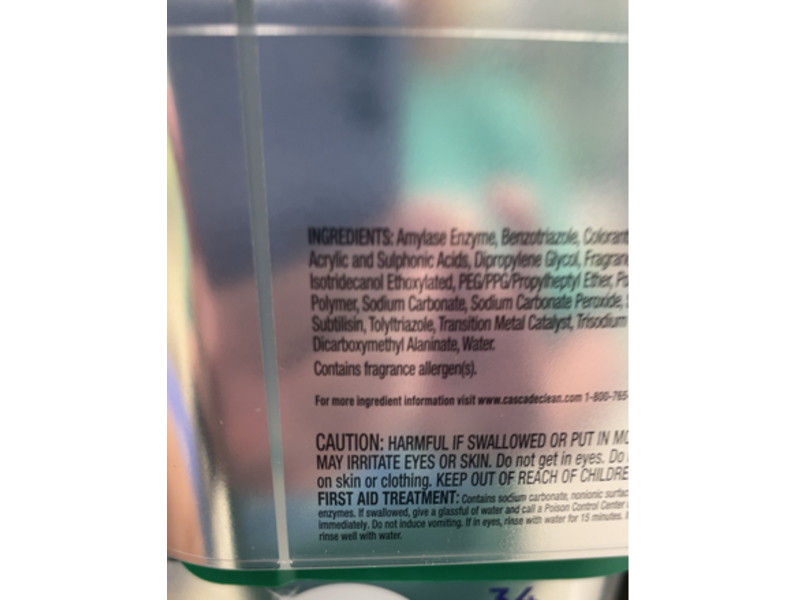 Cascade Platinum + Oxi ActionPacs, Fresh Scent, 18.08 oz/530 g, 34 Pacs