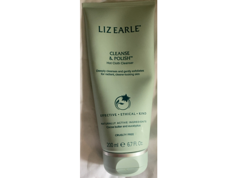 Liz Earle Cleanse & Polish Hot Cloth Cleanser, Cocoa Butter, Eucalyptus, 6.7 fl oz/200 mL