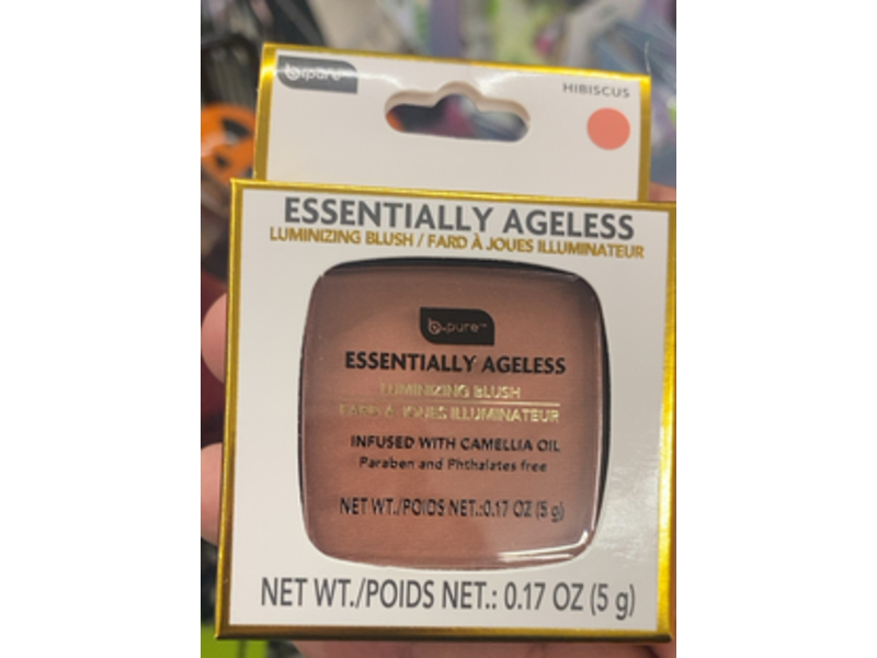 b.Pure Essentially Ageless Luminizing Blush, Hibiscus, 0.17 oz/5 g