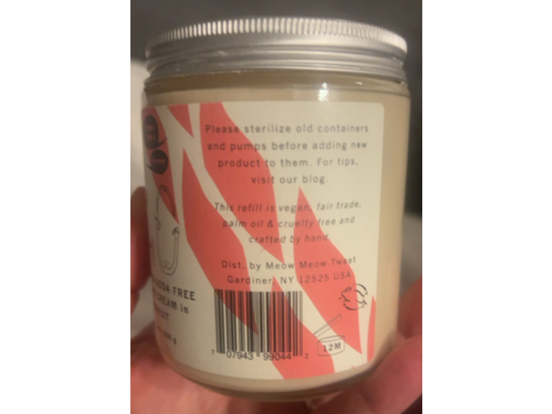 Meow Meow Tweet Bulk Up Deodorant Cream, Grapefruit, 9.4 oz/266 g