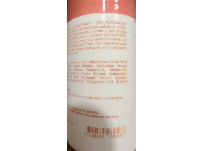 Organic Skin Brightening Expert Underarm Powder Dry Deo, 40 mL