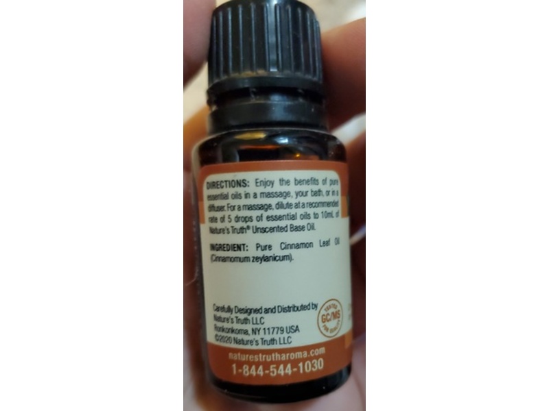 Nature's Truth Aromatherapy Cinnamon Essential Oil, 0.51 fl oz/15 mL
