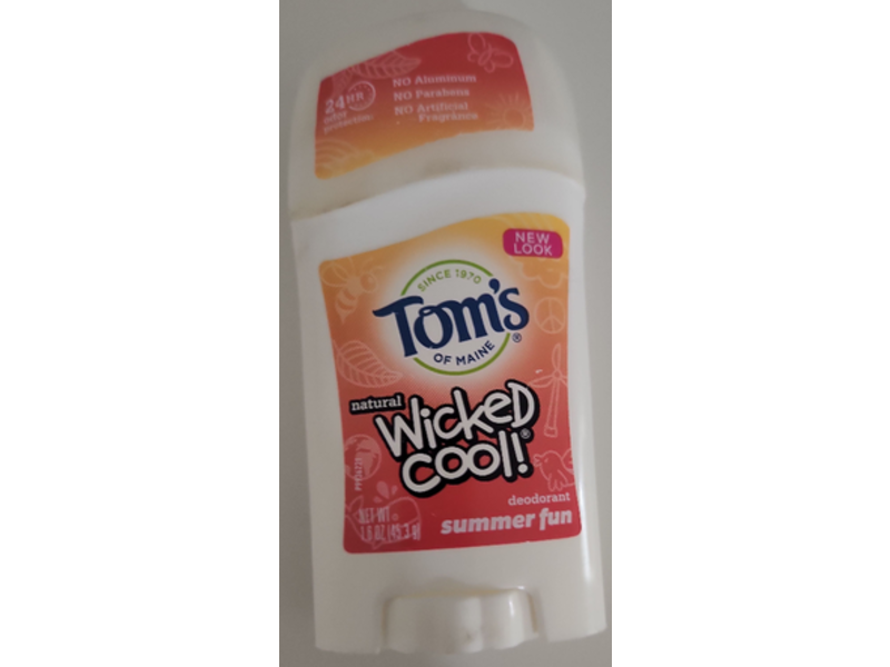 Tom's Of Maine Wicked Cool! Deodorant, Summer Fun, 1.6 oz/45.3 g
