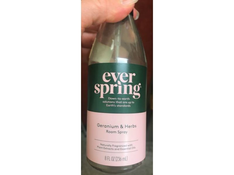 Ever Spring Room Spray, Geranium & Herbs, 8 fl oz/236 mL