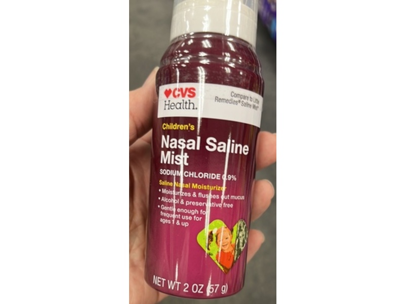 CVS Health Children's Nasal Saline Mist, Sodium Chloride 0.9%, 2 oz/57 g