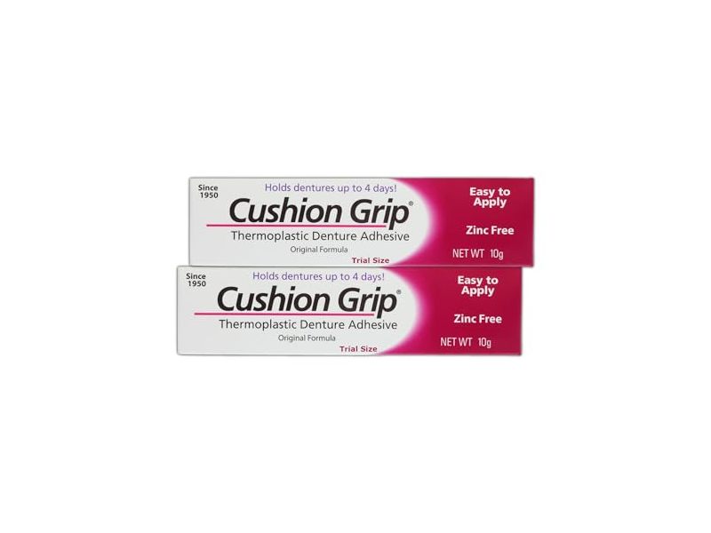 Cushion Grip Thermoplastic Denture Adhesive, 0.35 oz/10 g