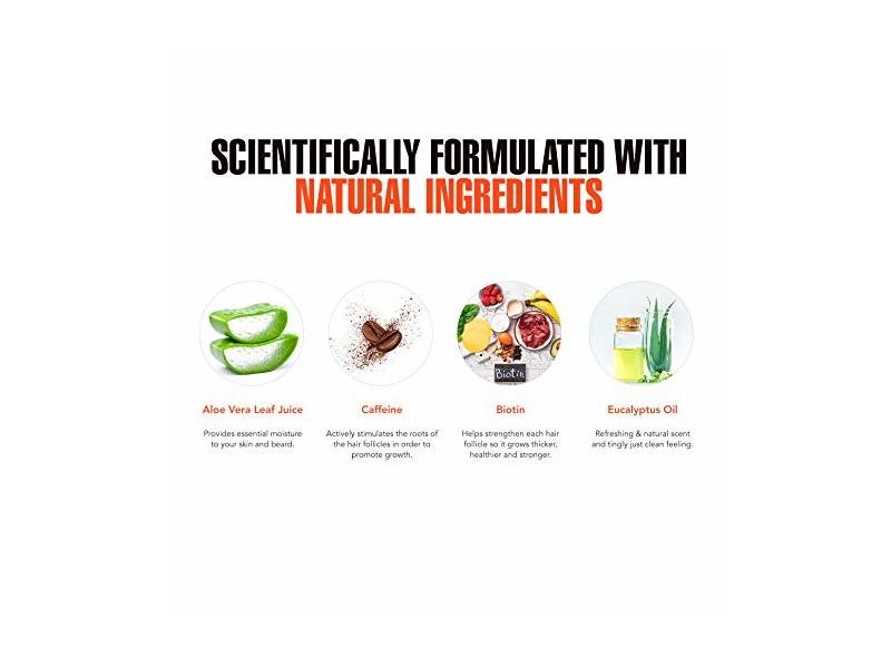 ProGro Beard Shampoo & Wash | Beard Growth & Thickening – Infused with Biotin & Caffeine 4 oz. Wild Willies