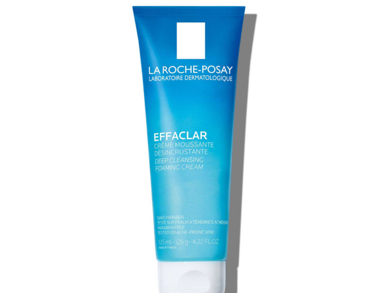 La Roche-Posay Effaclar Deep Cleansing Foaming Cream, 4.22 fl oz/125 mL