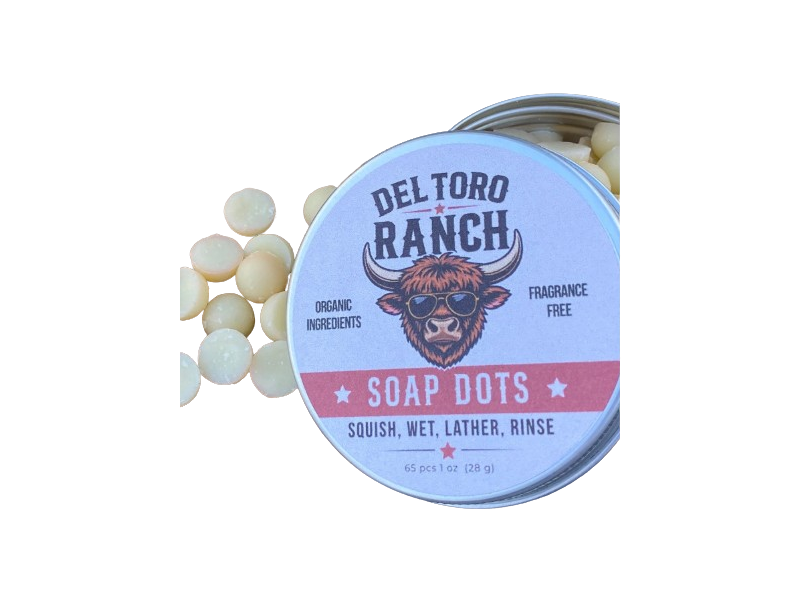 Del Toro Ranch Soap Dots, The Signature Original, 1 oz/28 g, 65 Count