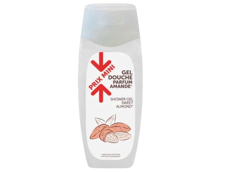 Prix Mini Gel Douche Parfum Amande, 500 mL