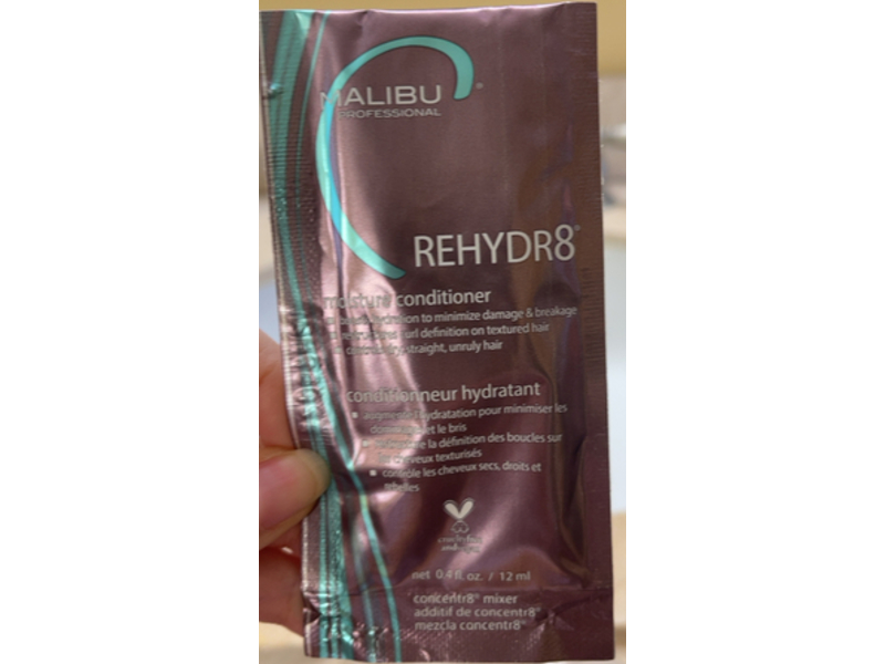 Malibu Rehydr8 Moisturizing Conditioner, 0.4 fl oz/12 mL