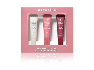 Naturium The Viral Lip Trio Set, Clear, Petal & Jam, 3.4 fl oz/10 mL