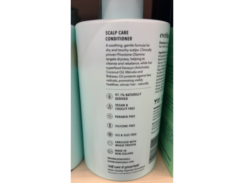 Everblue Naturals Scalp Care Conditioner, Mindful, 13.5 fl oz/400 mL