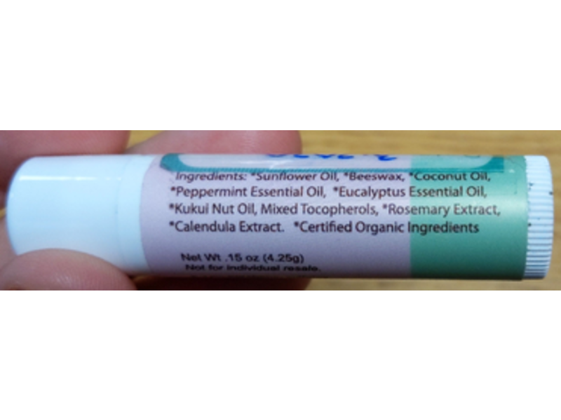 Hanalei Kukui Lip Balm, Island Mint, 0.15 oz/4.25 g