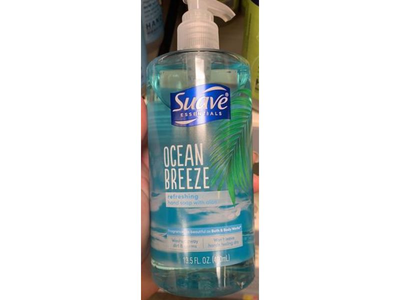 Suave Ocean Breeze Hand Soap With Aloe, Refreshing, 13.5 fl oz