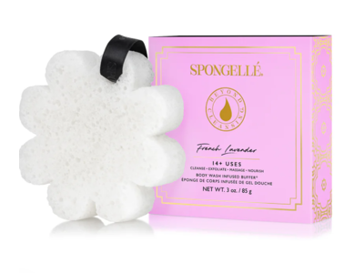 Spongelle Body Wash Infused Buffer, French Lavender, 3 oz/85 g
