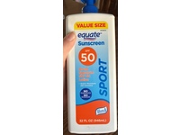 Equate Sport Sunscreen, SPF 50, 32 fl oz/946 mL - thumbnail 2