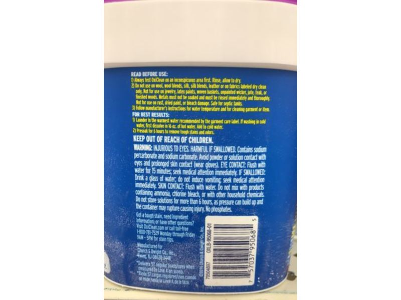 OxiClean Versatile Stain Removal with Odor Remover, 3 lb