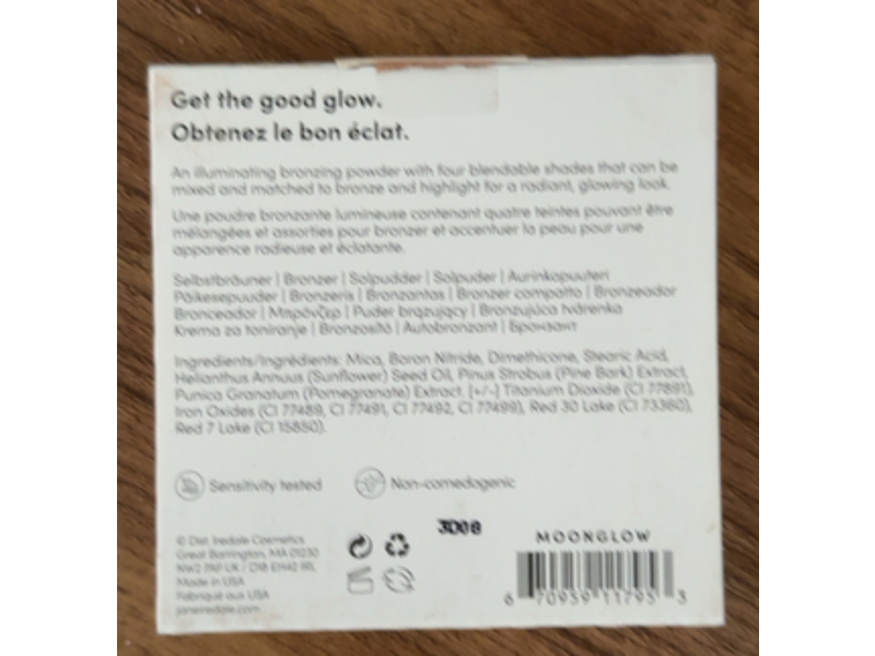 Jane Iredale Pure Bronze Shimmer Bronzer, Moonglow, 0.35 oz/9.9 g