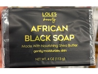 Lole's Beauty African Black Soap, Shea Butter, 4 oz/113 g - thumbnail 2