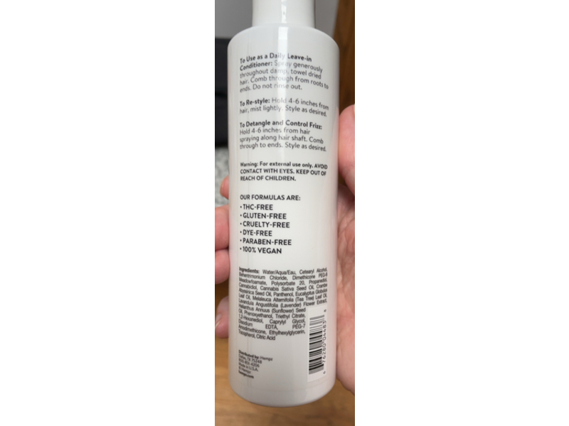 Hempz CBD Conditioning Mist, Seeing Is Be Leave-In, 8.5 fl oz/250 mL
