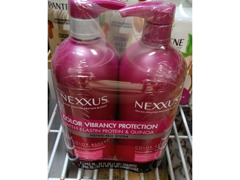 Nexxus Color Vibrancy Protection Shampoo & Conditioner Set, Elastin Protein & Quinoa, 32 fl oz/1.1 L