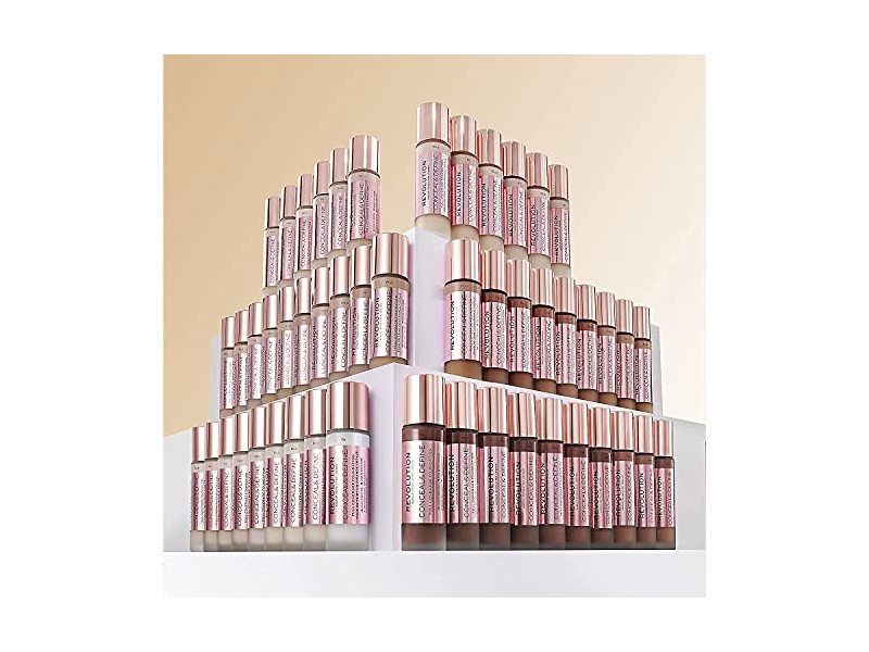 Revolution Conceal & Define Foundation Cream, F4, 23 mL