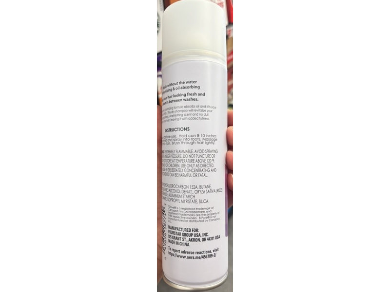 b.Pure Volume & Body Dry Shampoo, 5 oz/141 g